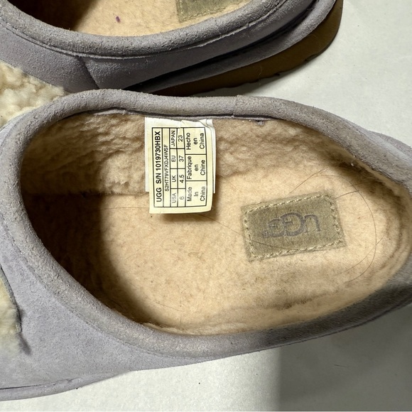 UGG Shearling SLIDE Sz 6 Lilac - Picture 8 of 16